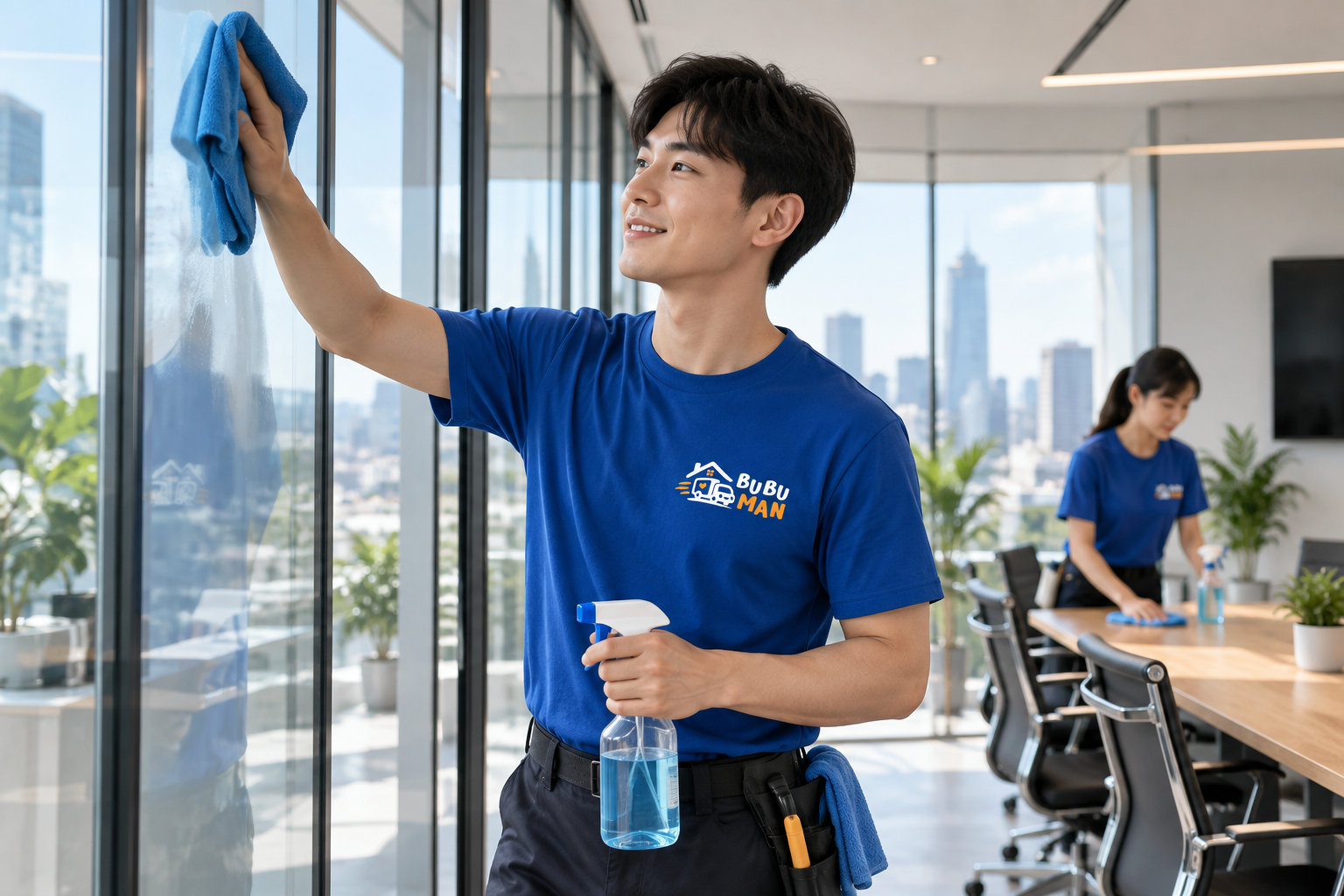 企業定期／專案清潔｜AI 情境示意